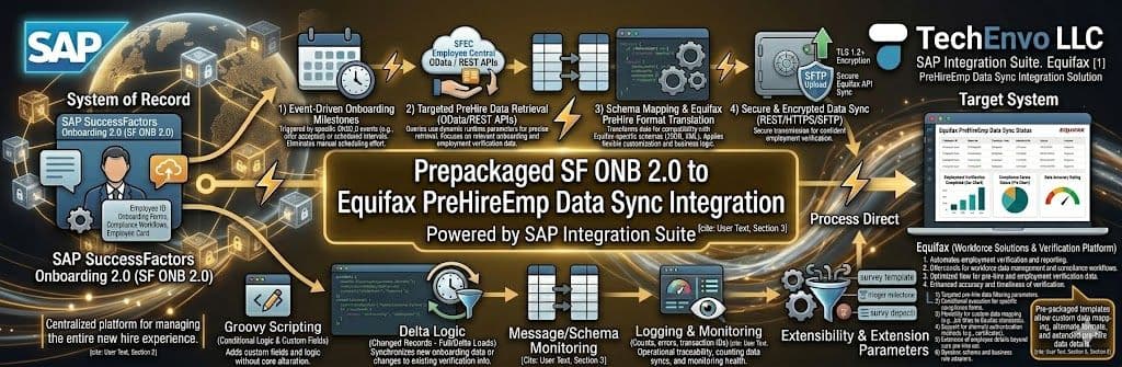 SAP SuccessFactors Onboarding 2.0 to Equifax PreHireEmp Data Sync - Prepackaged Integration