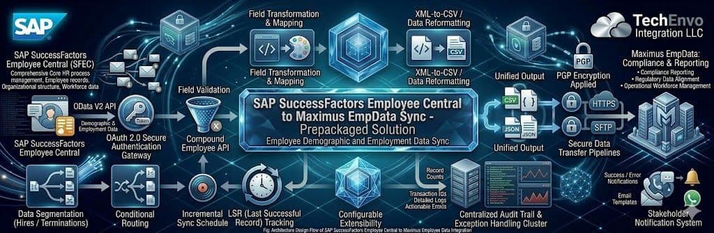 SAP SuccessFactors Employee Central to Maximus EmpData – Prepackaged Integration
