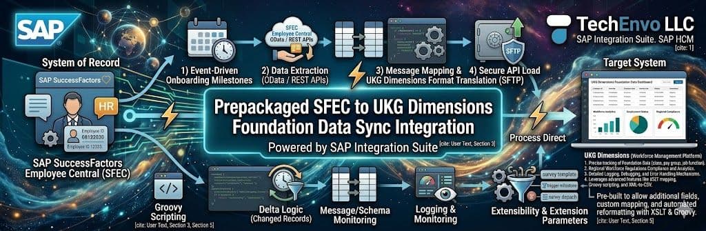 SAP SuccessFactors Employee Central to UKG Dimensions Foundation Data Sync – Prepackaged Integration