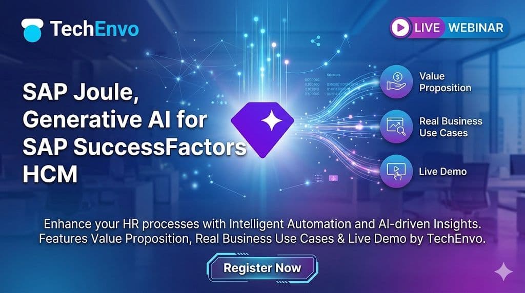 SAP Joule Value Position, Real Business SAP Joule Use Cases Live Demo for SAP SuccessFactors HCM by TechEnvo